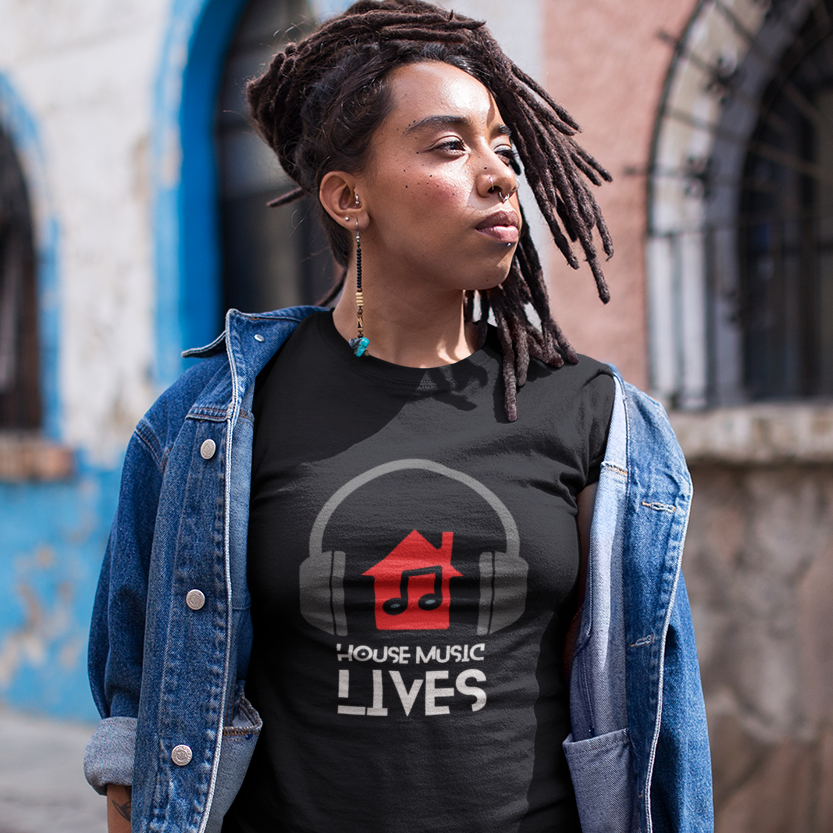 OUR HOUSE / "House music Lives - Headphones" - Unisex t-shirt