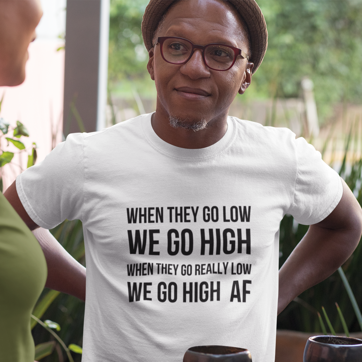 BOBS - "We Go High AF" Unisex t-shirt