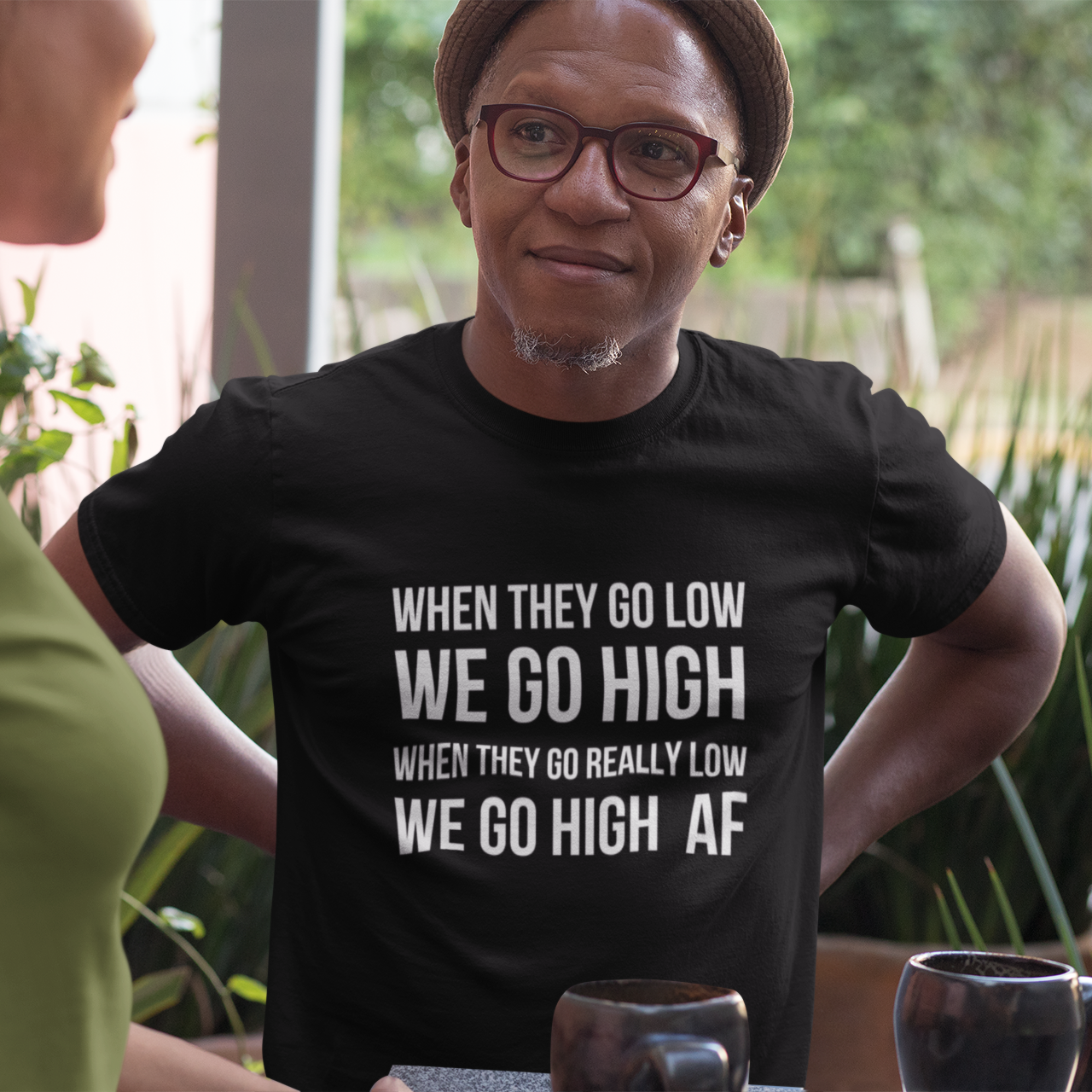 BOBS - "We Go High AF" Unisex t-shirt