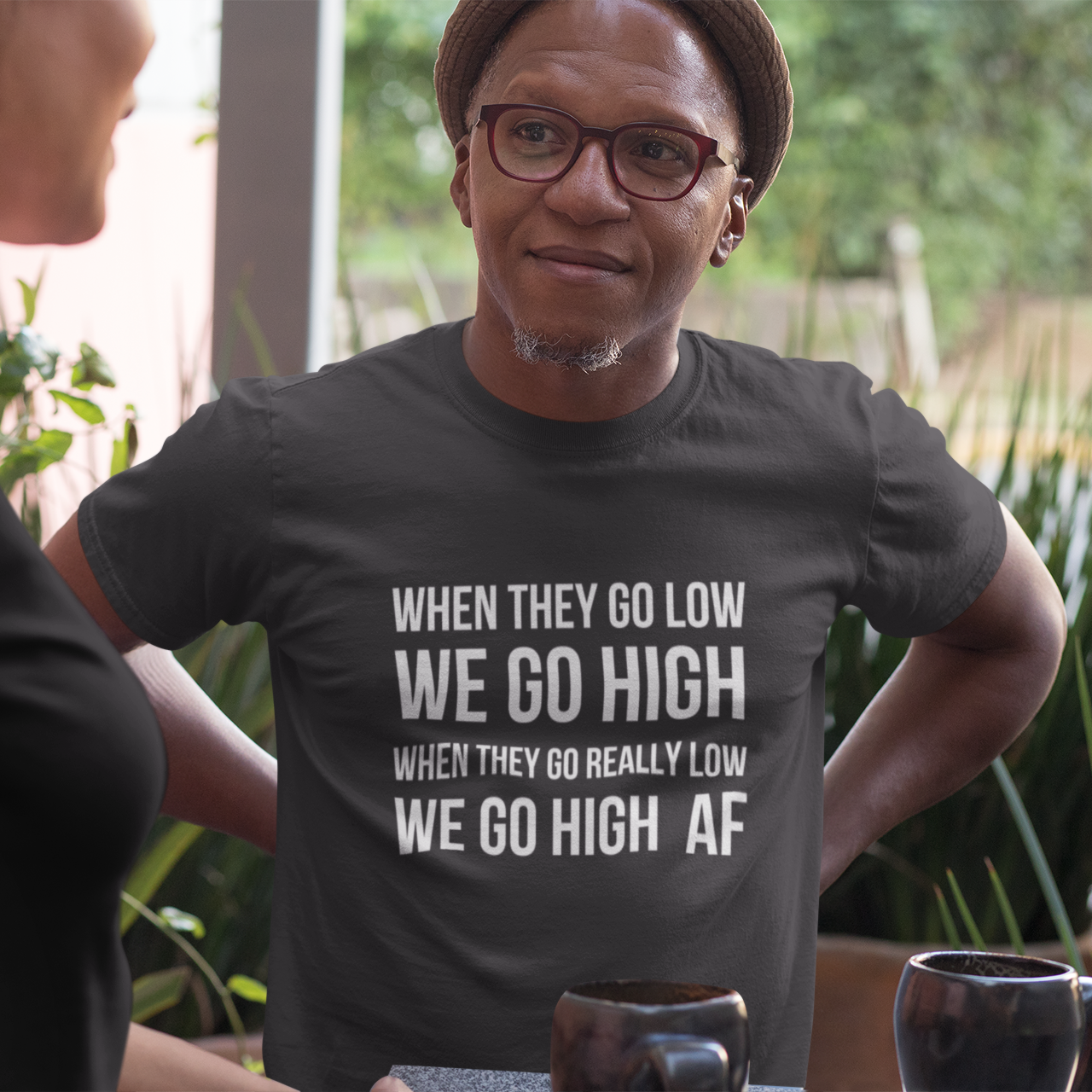 BOBS - "We Go High AF" Unisex t-shirt