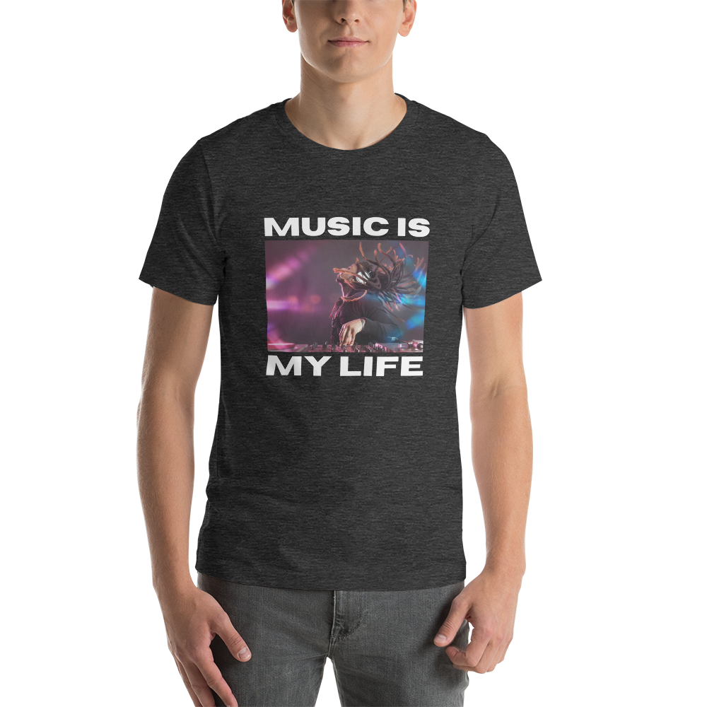 OUR HOUSE / "Music Is My Life - Locks" Unisex t-shirt